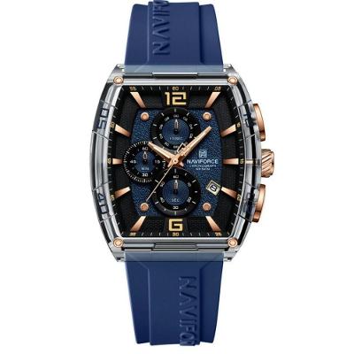 Relógio De Quartzo Masculino Casual Luminoso à Prova D´agua 30m Esportivo Azul