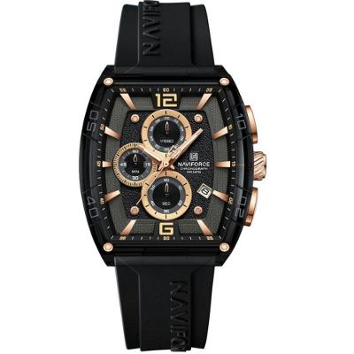 Relógio De Quartzo Masculino Casual Luminoso à Prova D´agua 30m Esportivo Preto Dourado