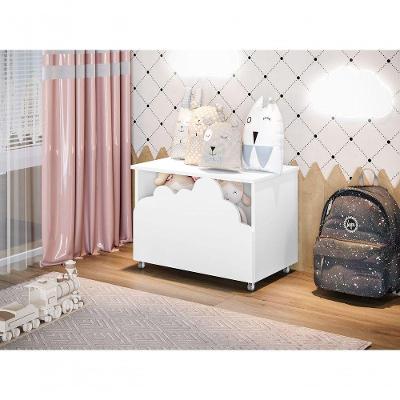 Baú De Brinquedos Nuvem – Perfeito Para O Quarto Das Crianças