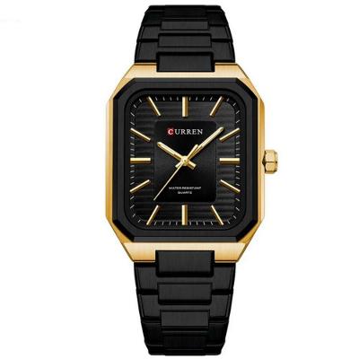 Relógio Masculino Em Aço Inoxidável De Quartzo Casual Impermavel 3atm Preto