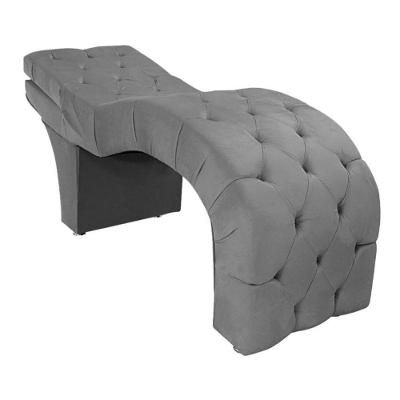Maca Estofada Reclinável Sobrancelhas Cílios Suede Jade Cinza