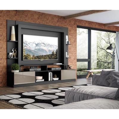 Estante Para Tv Até 65´´ Oslo Fg3395 Preta/lacca Fumê