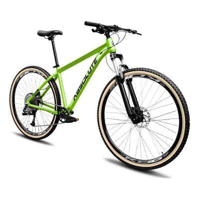 Bicicleta Aro 29 Absolute Nero 5 Aluminio 12v Garfo C/trava K7 Freios Hidráulicos Kit 1x12 Pneu C/faixa - Verde Tam.15