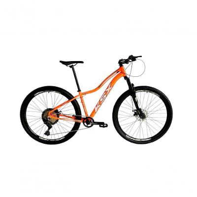 Bicicleta Aro 29 Ksx Sd7 Feminina 12v Garfo Com Trava K7 11/50 Freios Hidráulicos Kit 1x12 - Laranja Tam. 17