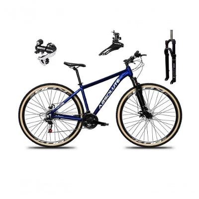 Bicicleta Aro 29 Absolute Nero 5 Câmbio Shimano 24v Acera K7 Garfo Trava Freio A Disco Pneu C/faixa - Azul Tam.15