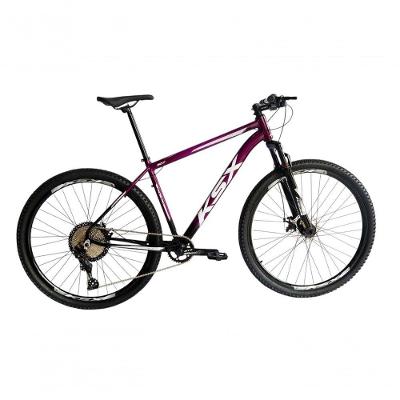 Bicicleta Aro 29 Ksx Sd7 12v Garfo Com Trava K7 11/50 Freios Hidráulicos Kit 1x12 - Preto/roxo Tam. 19