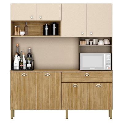 Cozinha Compacta 8 Portas 1 Gaveta 182 Cm Core Freijo Vanilla Ktp