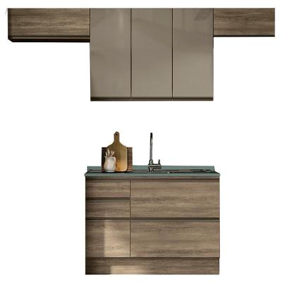 Cozinha Modulada 4 Pecas 260 Cm Mdp Maxxi Nogal Kappesberg Nogal