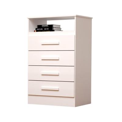 Cômoda Infantil Haiti 4 Gavetas E Nicho Superior 100% Mdf Linhamobília Branco