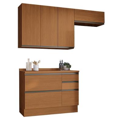 Cozinha Modulada 4 Pecas 200 Cm Mdp Maxxi Canela Kappesberg Canela