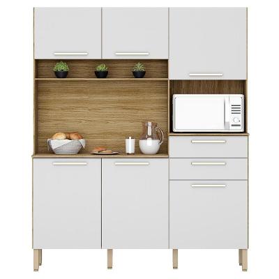 Cozinha Compacta 6 Portas 2 Gavetas 161 Cm Montesa Freijo Supremo Ktp