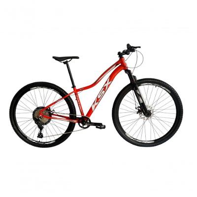 Bicicleta Aro 29 Ksx Sd7 Feminina 12v Garfo Com Trava K7 11/50 Freios Hidráulicos Kit 1x12 - Vermelho/branco Tam. 15
