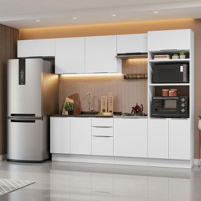 Armário De Cozinha Completa 330cm Stella Madesa 05 Branco