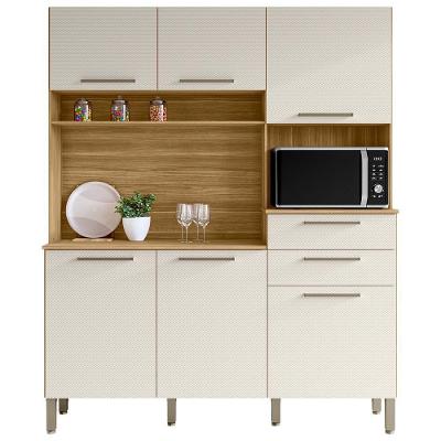 Cozinha Compacta 6 Portas 2 Gavetas 161 Cm Montesa Freijo Soft Ktp