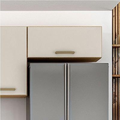 Armário Aéreo Para Cozinha 1 Porta Geladeira São Luis Valdem Cinamomo/off White