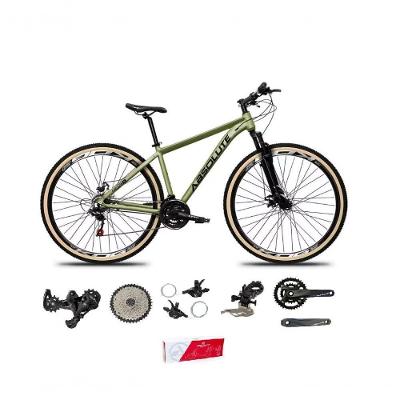 Bicicleta Aro 29 Absolute Nero 5 Alumínio 2x9 18v K7 Freios Hidráulicos Garfo Com Trava Pneu C/faixa - Oliva Tam.19