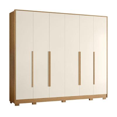 Guarda Roupa Casal 270cm 6 Portas Fascine A02 Off/freijó - Mpozenato