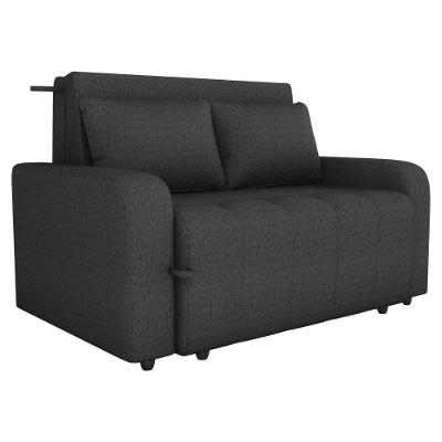 Sofa Cama 2 Lugares 138 Cm Amora Linho Vancouver Milani Store Chumbo
