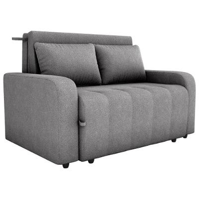 Sofa Cama 2 Lugares 138 Cm Amora Tecido Boucle F497 Milani Store Cinza