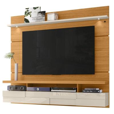 Painel Suspenso Tv 60 Polegadas 1 Porta 182 Cm Lana Madetec Cinamomo Off White