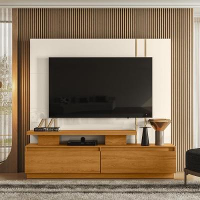 Home Theater New Minerva Com Painel Cinamomo/off-white