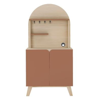 Buffet Cantinho Do Café 2 Portas Viena Naturale E Terracota 80cm