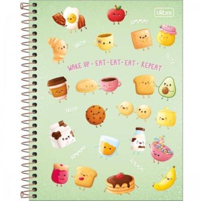 Caderno Espiral Capa Dura Universitário 1 Matéria Taste 80 Folhas Tilibra Verde