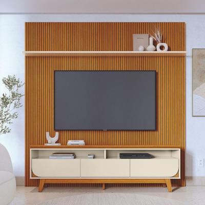 Kit Lyra Painel E Rack Com Painel Cinamomo/off-white
