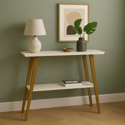 Aparador Retrô Com Pés De Madeira P/ Sala E Jantar Decorativo