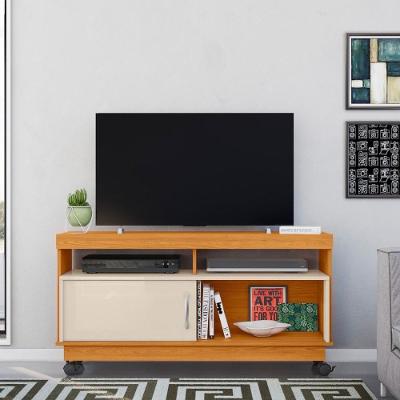 Rack Theo Com Porta Deslizante Cinamomo/off-white
