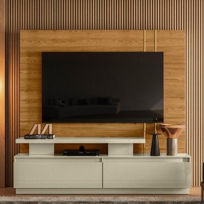 Home Theater New Minerva Com Painel Cumaru/opala