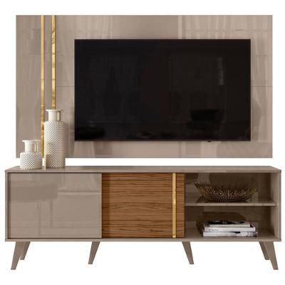 Painel Rack Bancada Tv 60 Pol 160 Cm Cronos Fend Naturale Madetec