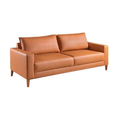 Sofá 3 Lugares Nilo Tecido Sintético Caramelo 215cm