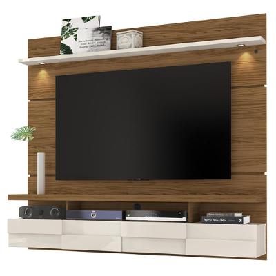 Painel Suspenso Tv 60 Polegadas 1 Porta 182 Cm Lana Madetec Naturale Off White