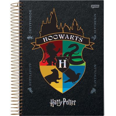 Caderno Espiral Universitário 10 Matérias 200f Harry Potter Hogwarts Jandaia Estampa 7