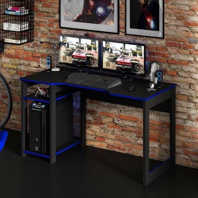 Mesa Gamer Multimóveis Cr25049 Preta/Azul