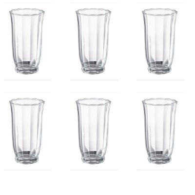 Conjunto 6 Copos Long Drink Peach 350 Ml Hauskraft