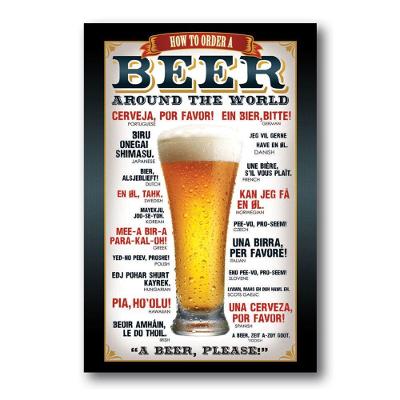 Placa Decorativa Beer Cervejas Frase Mdf 20x30 Cm