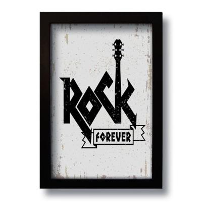 Quadro Decorativo Música Rock Forever 33x43 Cm