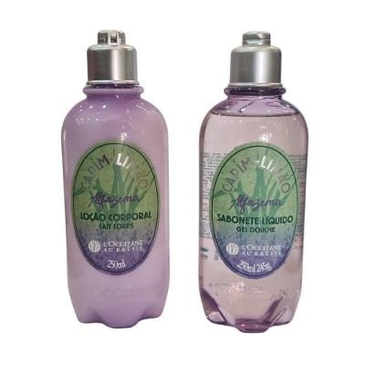 Kit L'occitane Capim Limão Alfazema Loção+sabonete Líquido