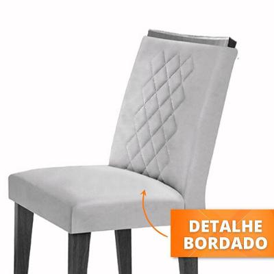 Conjunto 4 Cadeiras Para Sala De Jantar Milena Imbuia