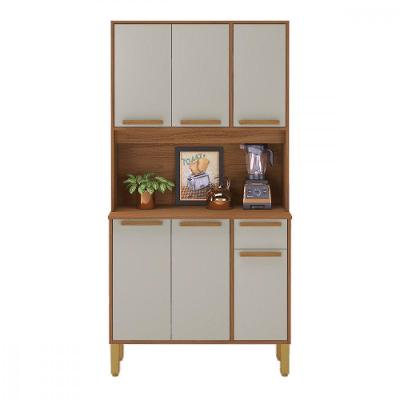 Cozinha Lagos 6 Portas 1 Gaveta Freijo Com Off White Indekes 