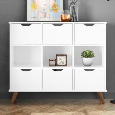 Nicho Organizador Branco Retrô (1478.69) + 2 Kits 3 Gavetas Brancas (1479.5)