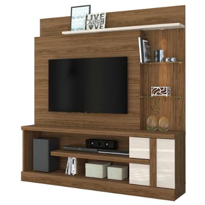Estante Home Tv 55 Pol 2p 181 Cm Alan Naturale Off White Madetec