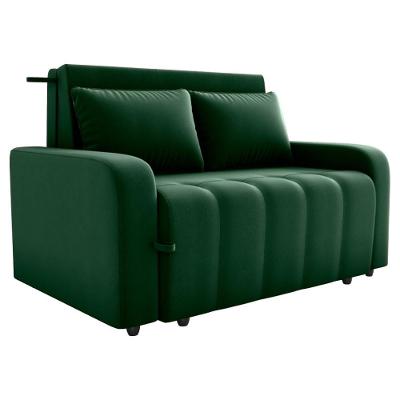 Sofa Cama 2 Lugares 138 Cm Amora Veludo Maserati Milani Store Verde