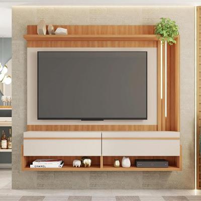 Painel Para Tv Até 60 Polegadas Marrom Vivenda Caemmun