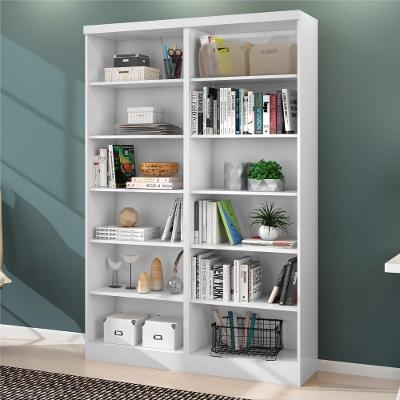 Livreiro Veneza Com Prateleiras Para Livros Branco (2 Unidades)