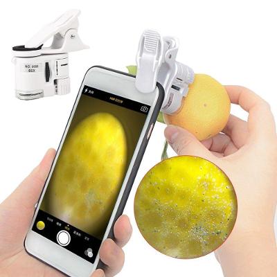 Microscópio Lupa Lorben Aumento 60x Luz De Led Para Celular