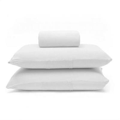 Jogo De Cama Buettner Casal Malha 100% Algodão Basic Liso 3 Peças Branco
