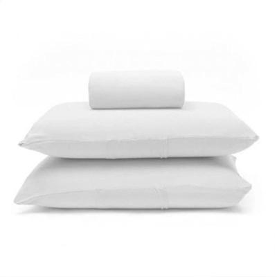 Jogo De Cama Buettner Queen Malha 100% Algodão Basic Liso 3 Peças Branco
